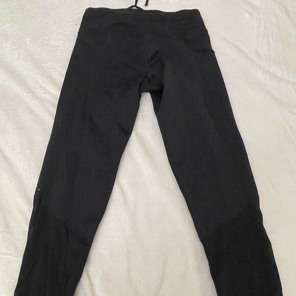 Nike Dri-Fit Pants Women Activewear Size XS Athletic Black Runner Jogger Strings - Picture 10 of 10